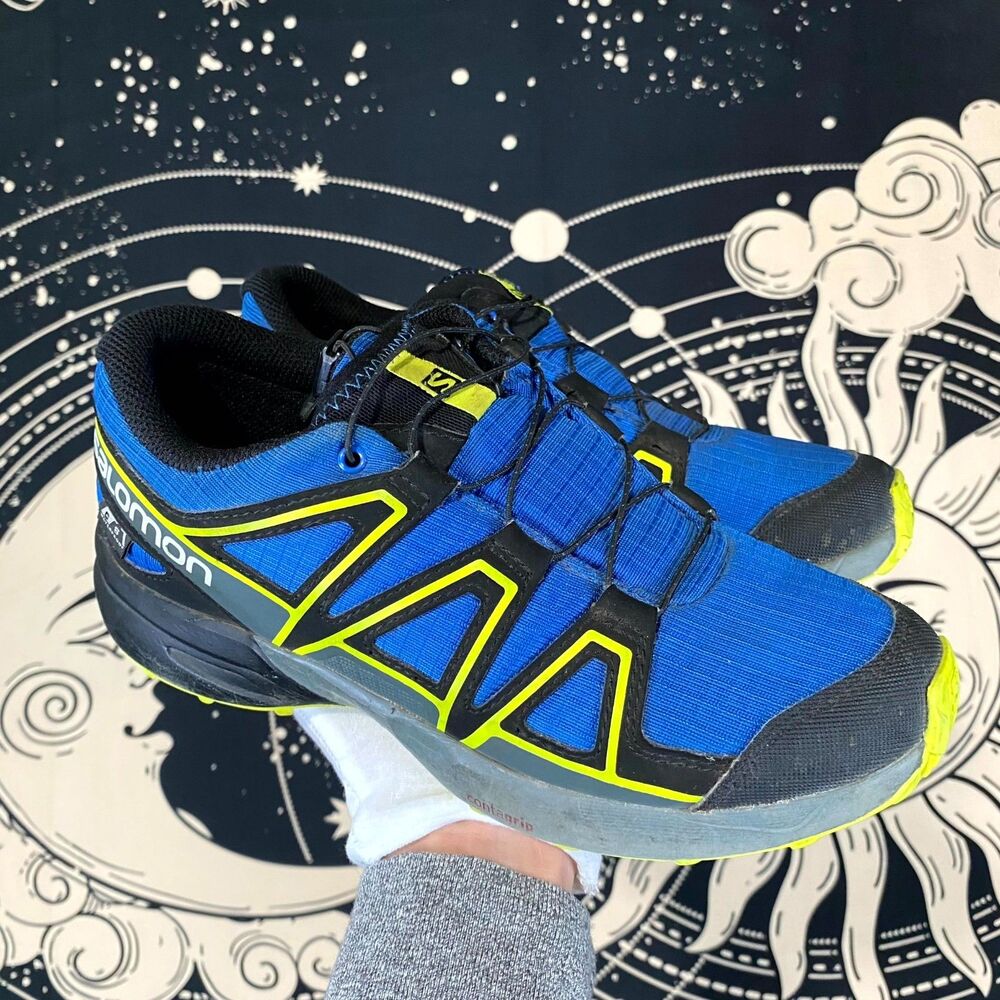 Salomon Speedcross Climasalomon 417258 Sneaker Boys 5 Blue Knit Athletic Running